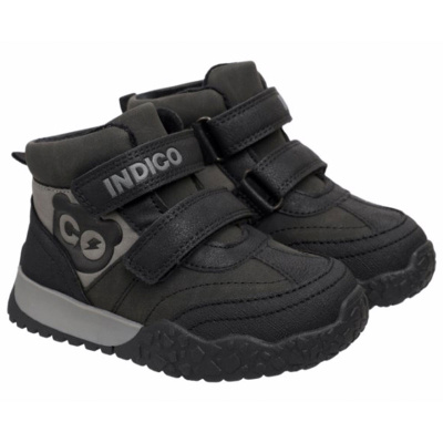 Ботинки детские Indigo Kids 55-0625C2 чёрный-серый 1